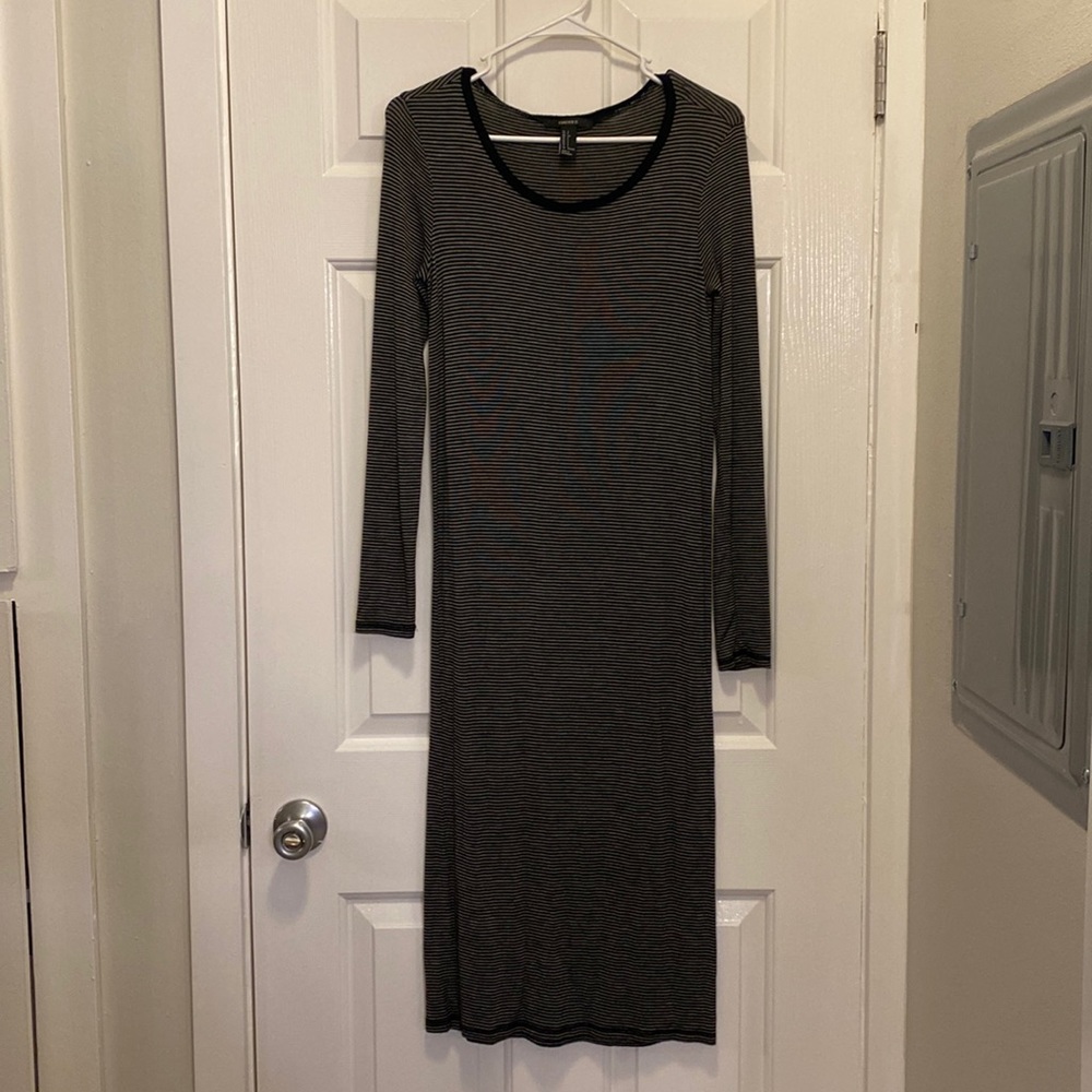 Forever 21 Striped Mid Length Dress